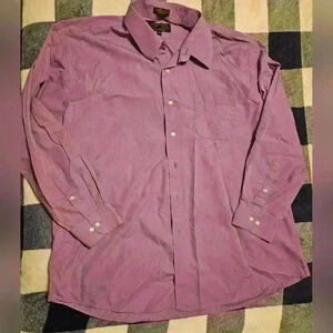 Alexander Julian Colours Mens Purple Button Up Shirt Size XL